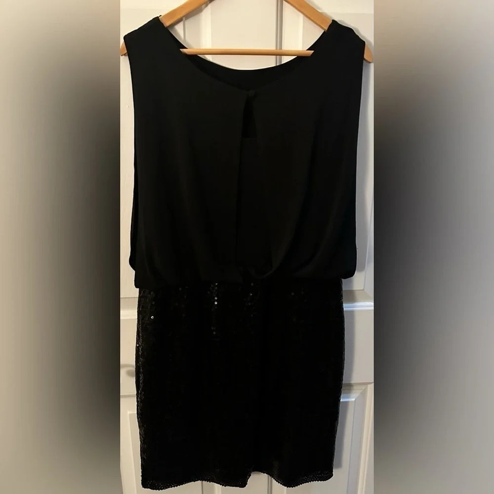 Cynthia Rowley Women’s Black sequence dress size 14 - Picture 2 of 9